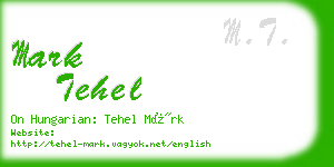 mark tehel business card